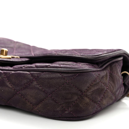 Chanel Iridescent Calfskin Quilted Small Shiva Flap Purple 10 of 11