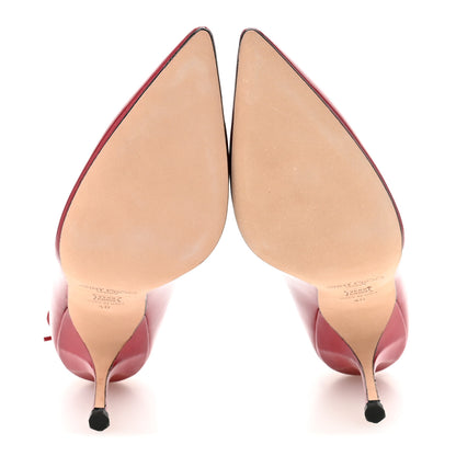 Jimmy Choo Calfskin Anouk 100 Pumps 40 Red 6 of 9