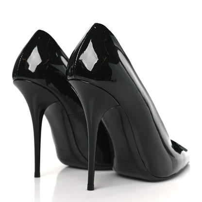 Saint Laurent Patent Calfskin Kayla 110 Pumps 38 Black 4 of 10