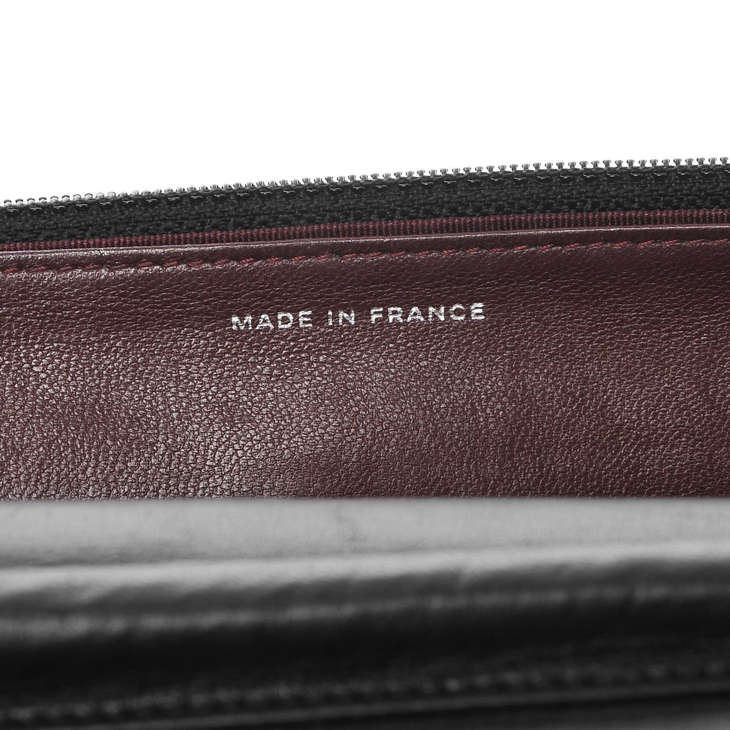 Lambskin Quilted Wallet On Chain WOC Black