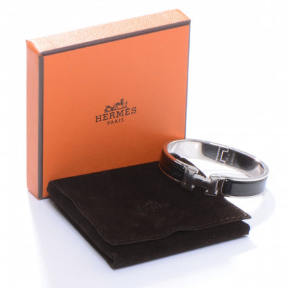 Hermes Enamel Narrow Clic Clac H Bracelet PM Black 5 of 5
