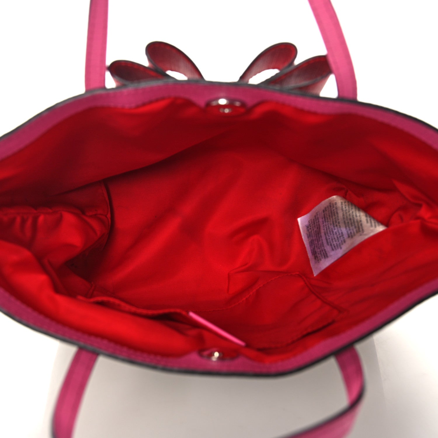 Gucci GG Supreme Monogram Bow Childrens Tote Red Pink 7 of 18