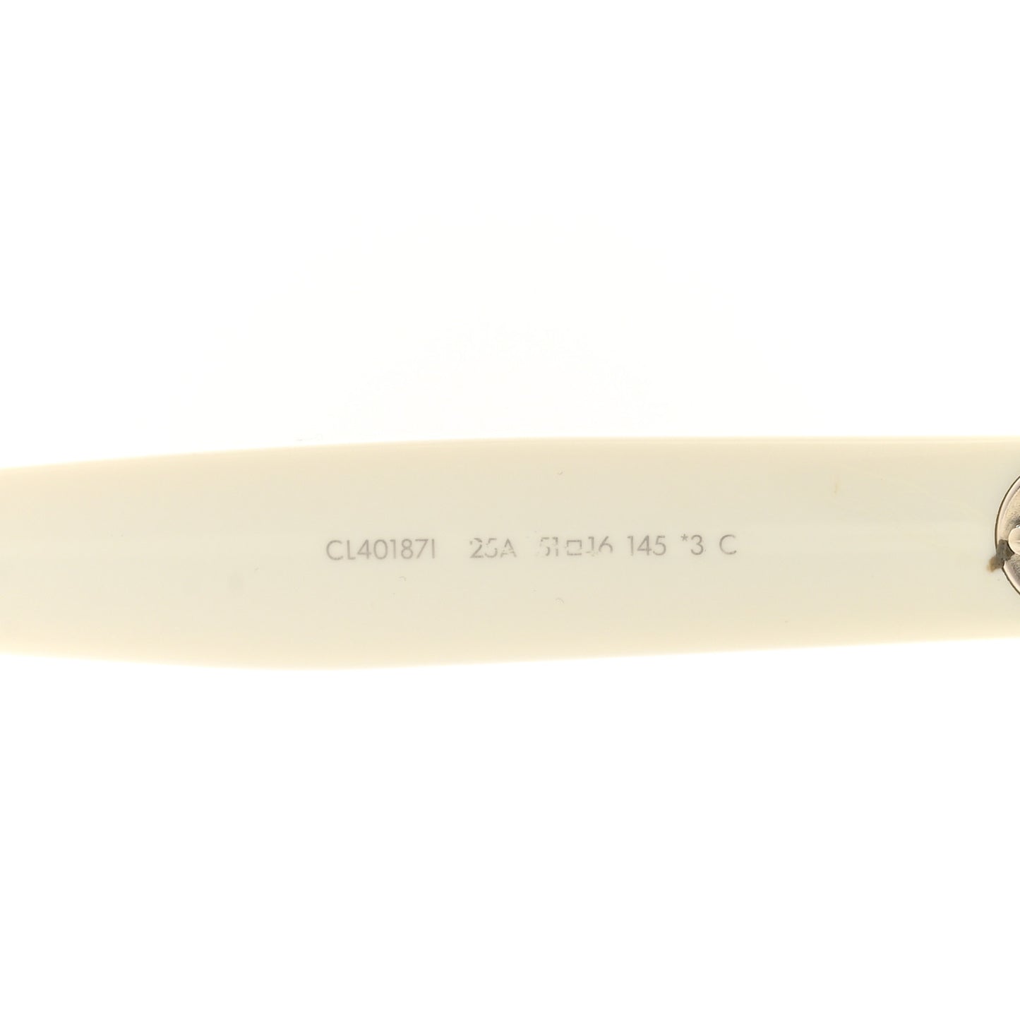 Acetate Cat Eye Sunglasses CL40187I White