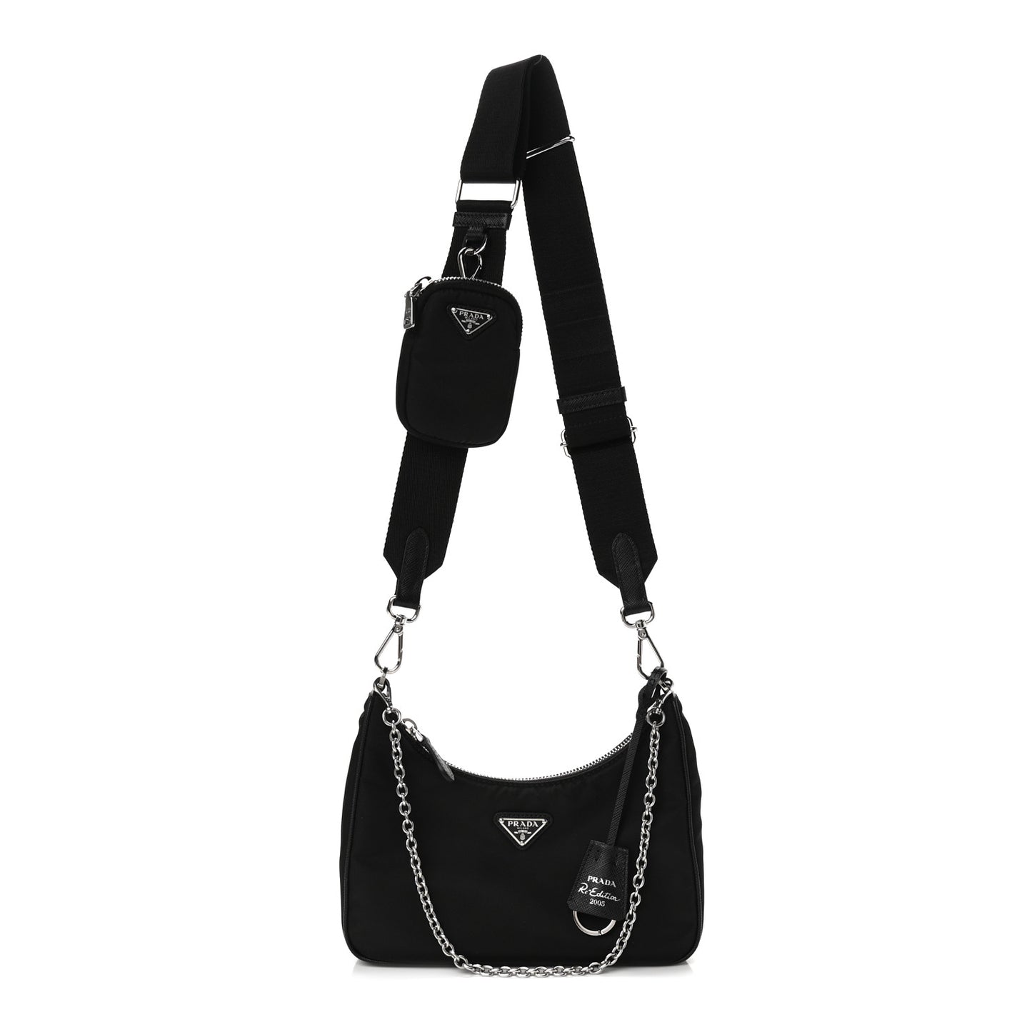 Nylon Re-Edition 2005 Shoulder Bag Black
