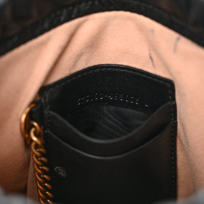 Gucci Calfskin Matelasse Mini GG Marmont 2.0 Bucket Bag Black 6 of 13