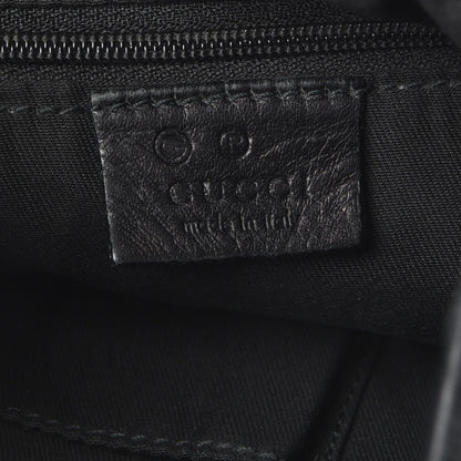 Gucci Denim Monogram Medium New Britt Hobo Black 6 of 10