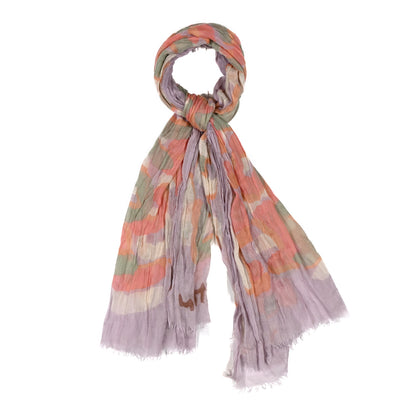 Louis Vuitton Cashmere Silk Graffiti Stole Purple 1 of 3