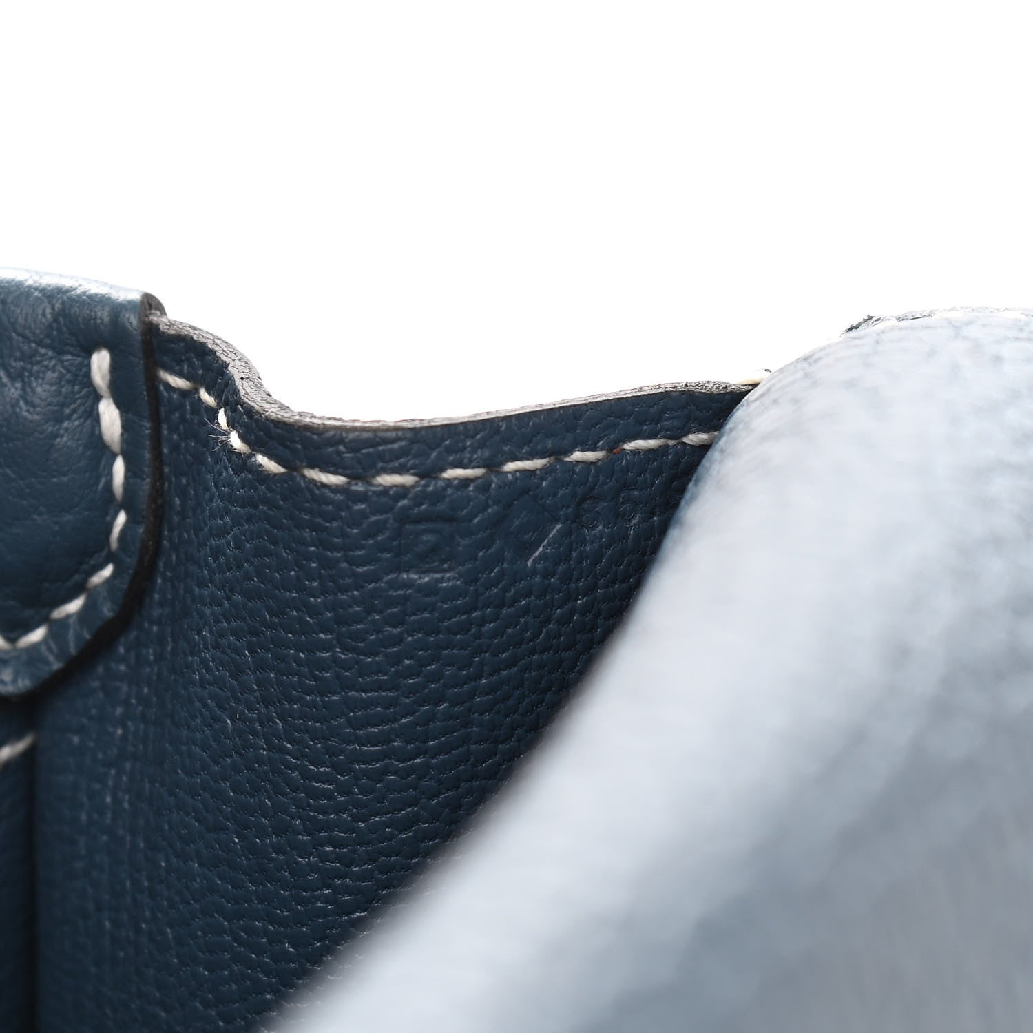 Hermes Taurillon Clemence Sac Roulis 23 Bleu Jean 6 of 13