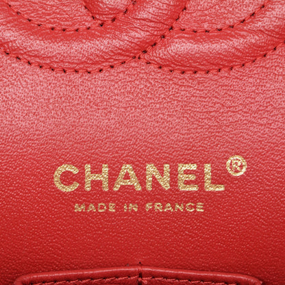 Chanel Lambskin Quilted Medium Double Flap Red 6 of 8