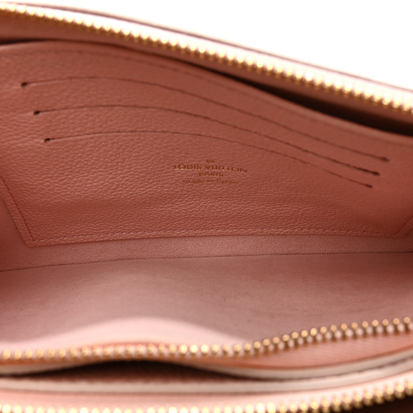Empreinte Monogram Double Zip Pochette Rose