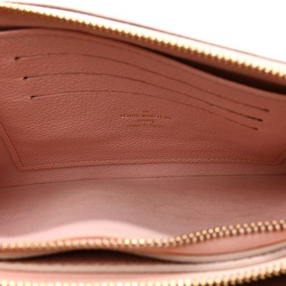 Louis Vuitton Empreinte Monogram Double Zip Pochette Rose 6 of 11