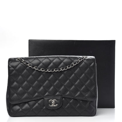 Chanel Caviar Quilted Maxi Single Flap Black 12 of 12