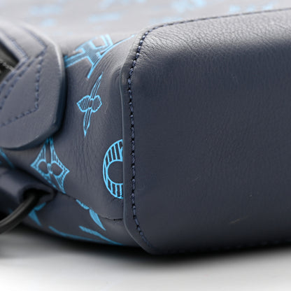 Louis Vuitton Monogram Shadow Duo Slingbag Navy River Blue 9 of 12