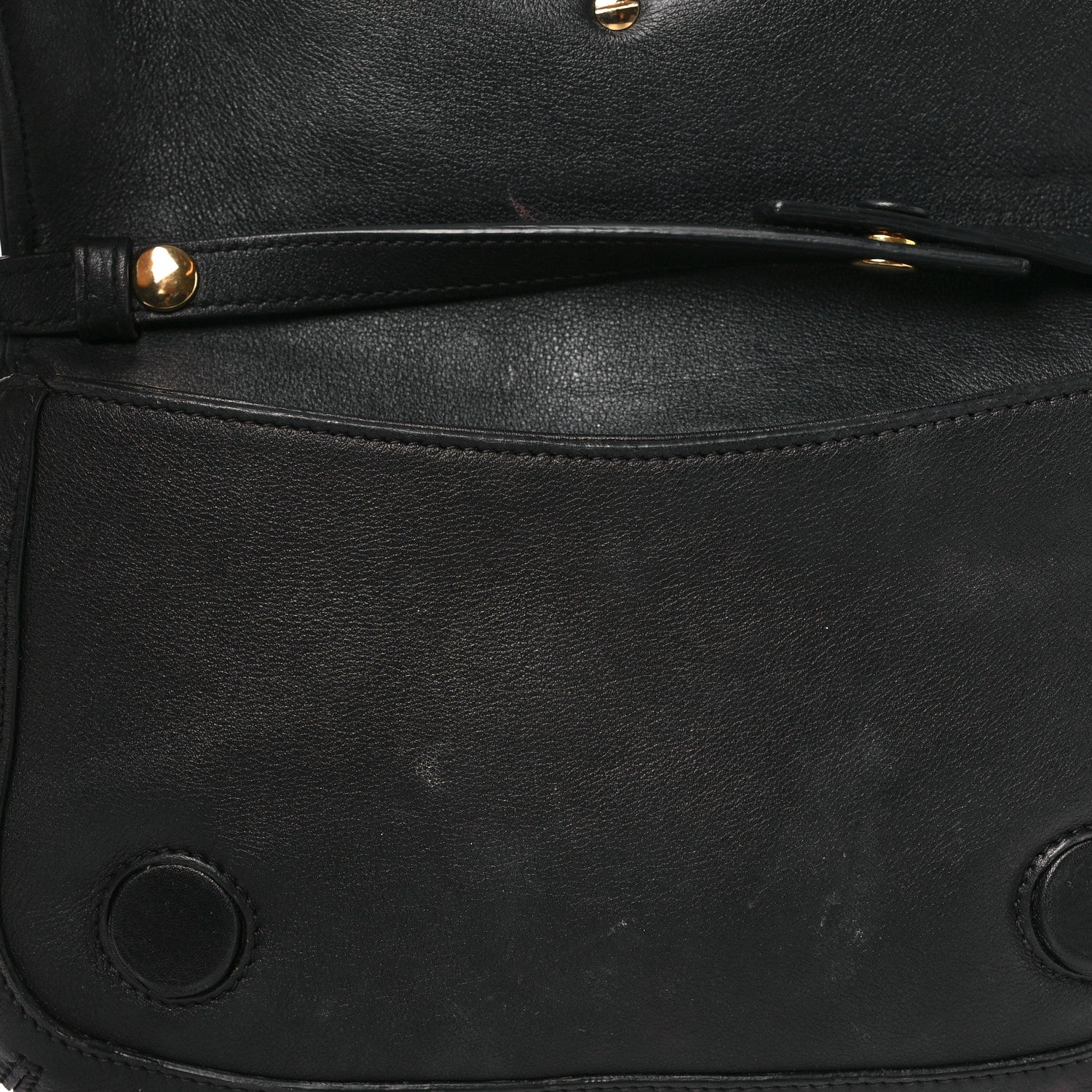 Gucci Roxy Calfskin Blondie Chain Shoulder Flap Bag Black 10 of 10