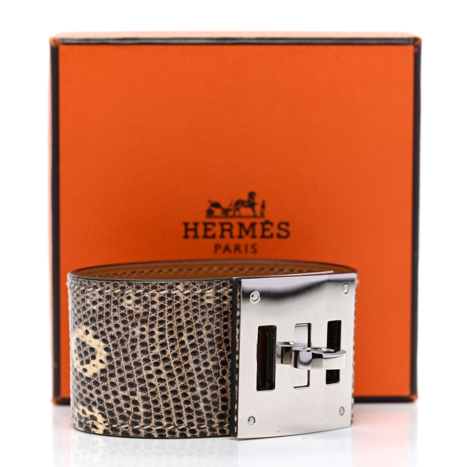Hermes Lizard Kelly Dog Bracelet T3 Ombre 8 of 8
