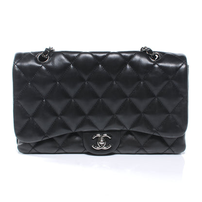 Chanel Lambskin Quilted 3 Large Flap Black 1 of 7