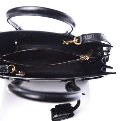 Saint Laurent Calfskin Crocodile Embossed Baby Sac De Jour Black 4 of 11