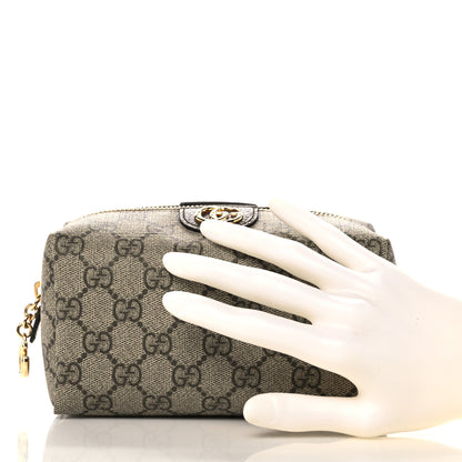 Gucci Soft GG Supreme Monogram Calfskin Medium Ophidia Cosmetic Case Beige Ebony New Acero 2 of 11