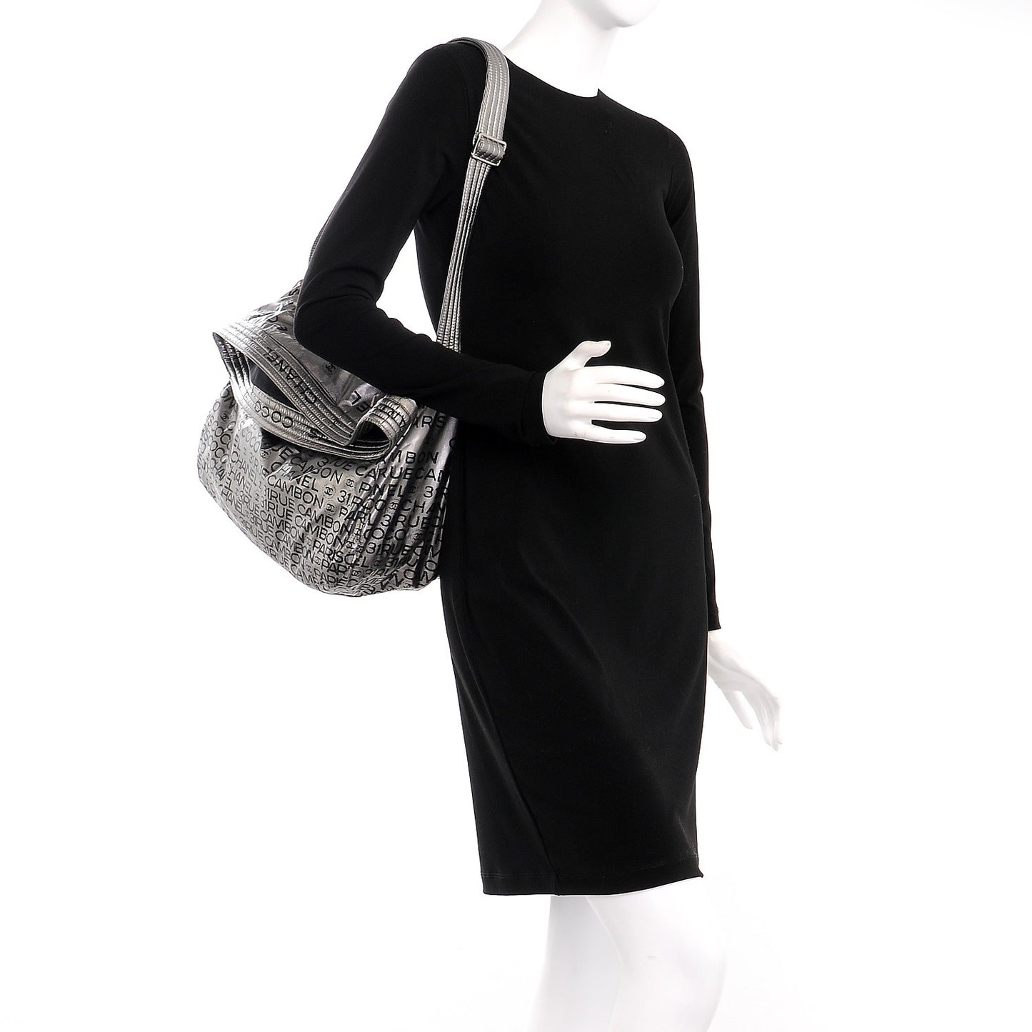 Coated Canvas Unlimited Hobo Argent Fonce