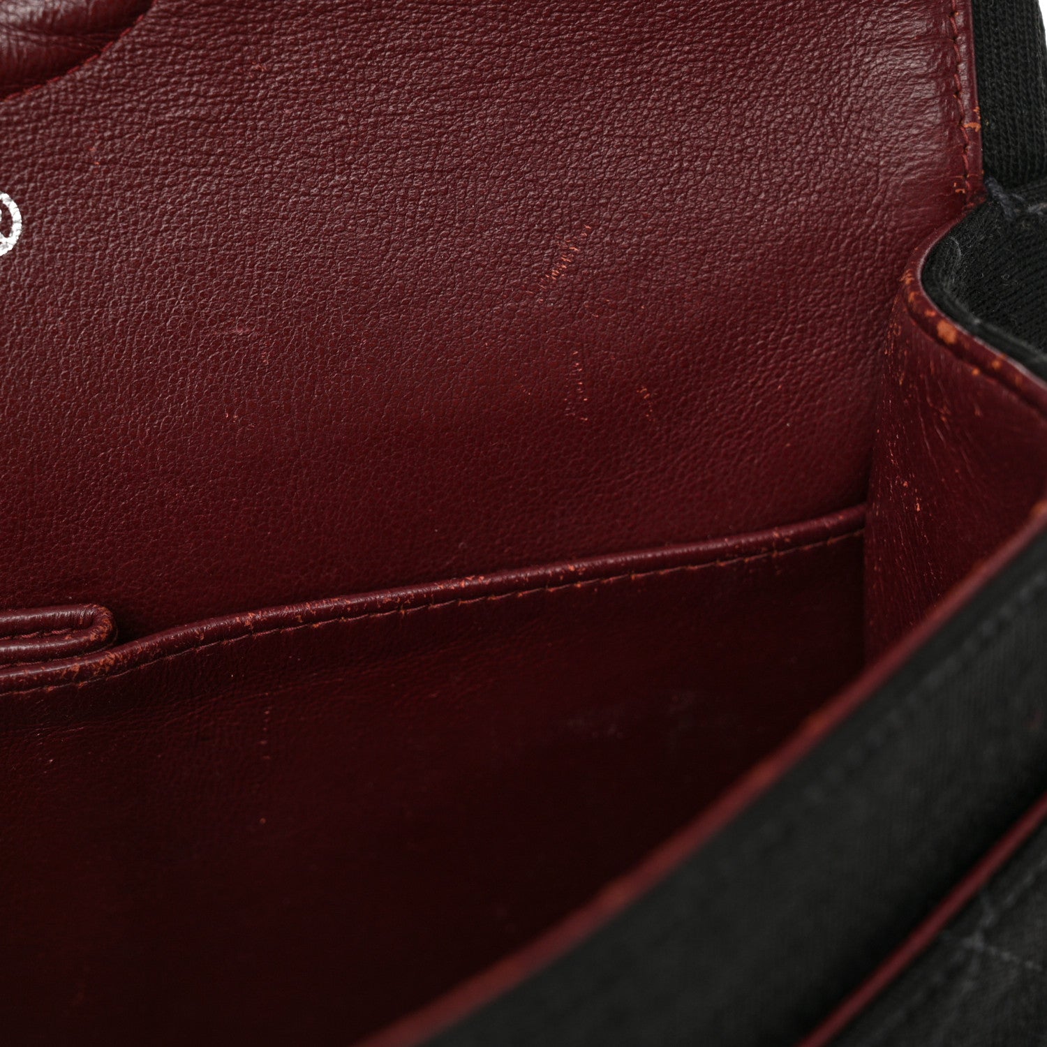 Chanel Jersey Quilted Medium Double Flap Black 15 of 23