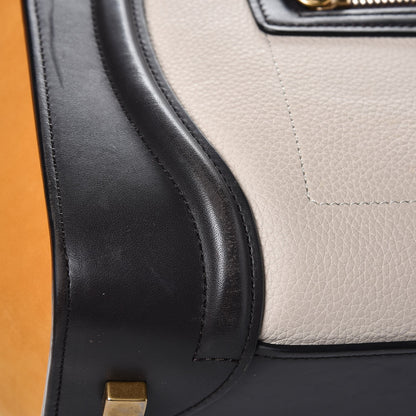 Celine Baby Grained Calfskin Nubuck Mini Luggage Daffodil 14 of 14