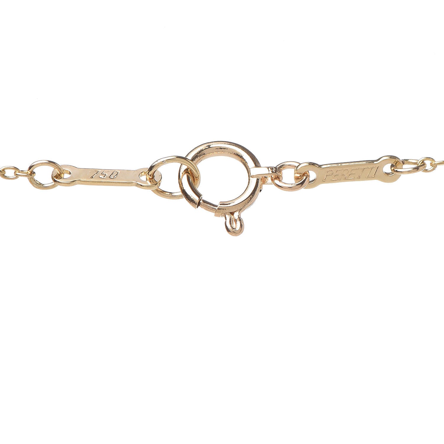Tiffany 18K Yellow Gold 16mm Elsa Peretti Open Heart Pendant Necklace 7 of 7