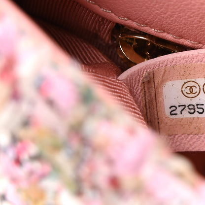 Chanel Tweed Mini Pearl Handle Flap Pink Beige Orange Ecru 7 of 10