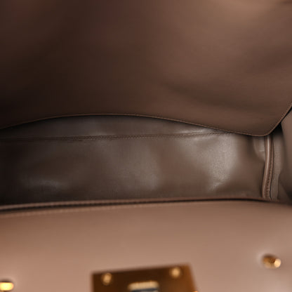 Salvatore Ferragamo Smooth Calfskin Large The Studio Bag Caraway Seed 5 of 9