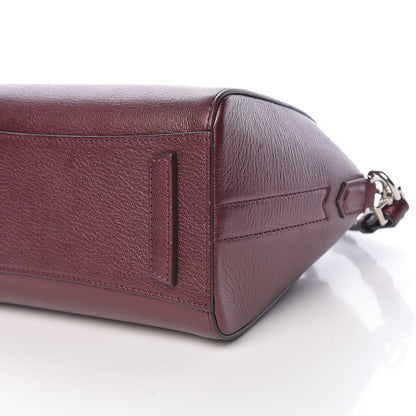 Givenchy Metallic Sugar Goatskin Mini Antigona Oxblood 10 of 11