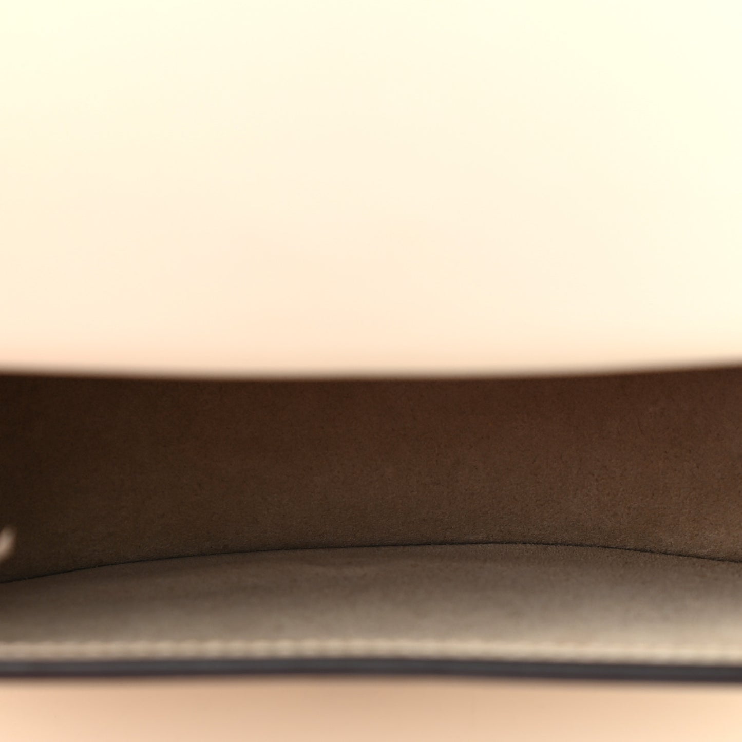 Calfskin Suede Small Nile Bracelet Bag Off White