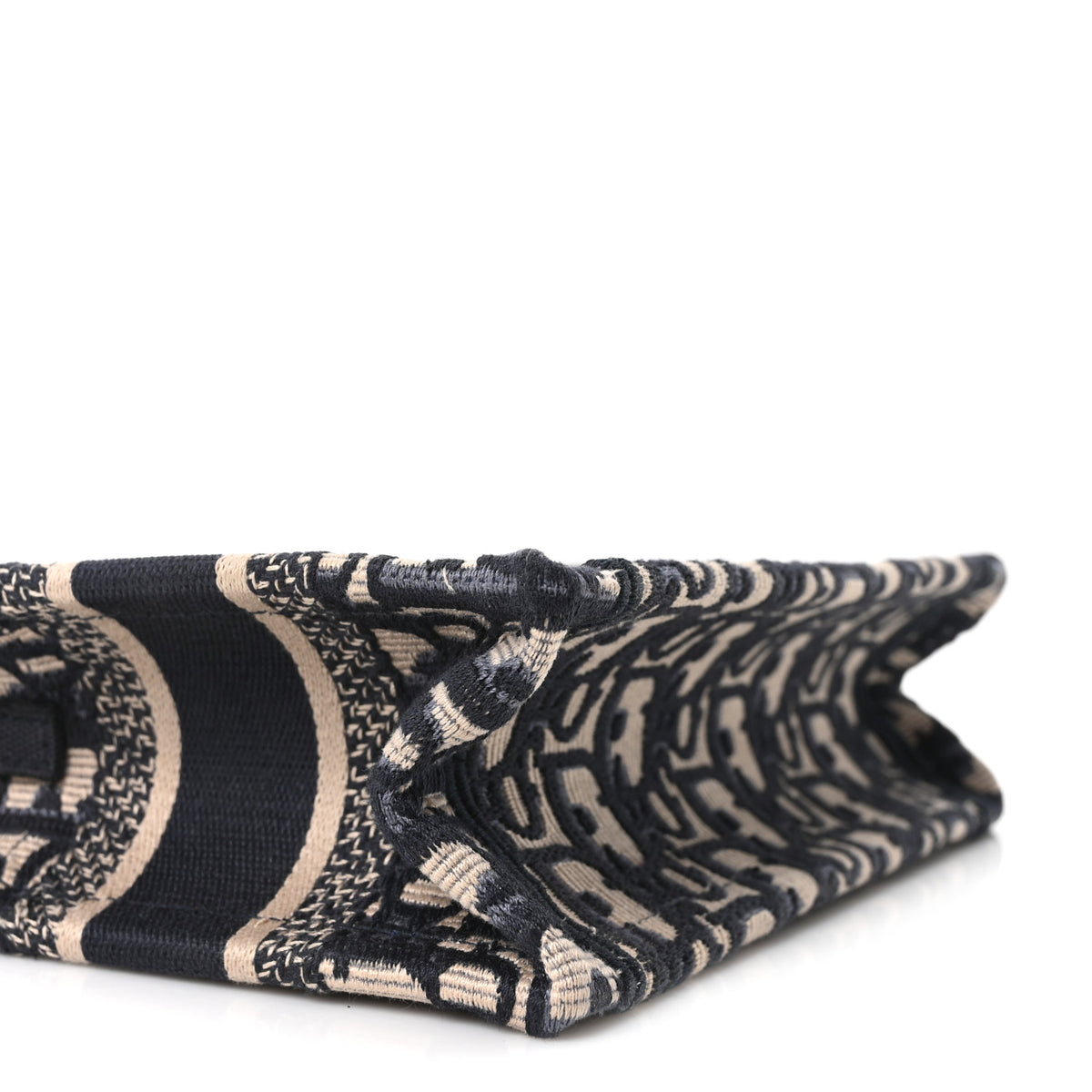 Oblique Mini Book Tote With Strap Blue Multicolor