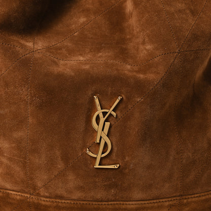 Saint Laurent Suede Monogram Large Jamie Pochon Caramel Cognac 9 of 11