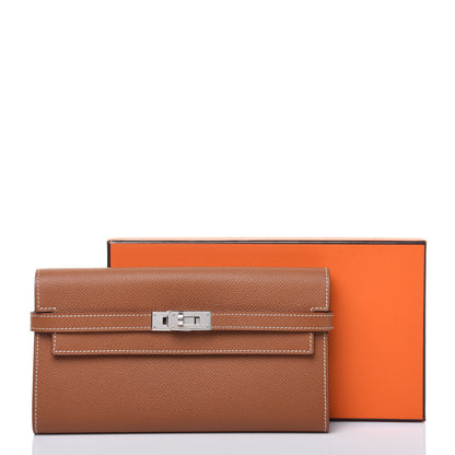 Hermes Epsom Kelly Longue Wallet Gold 14 of 14