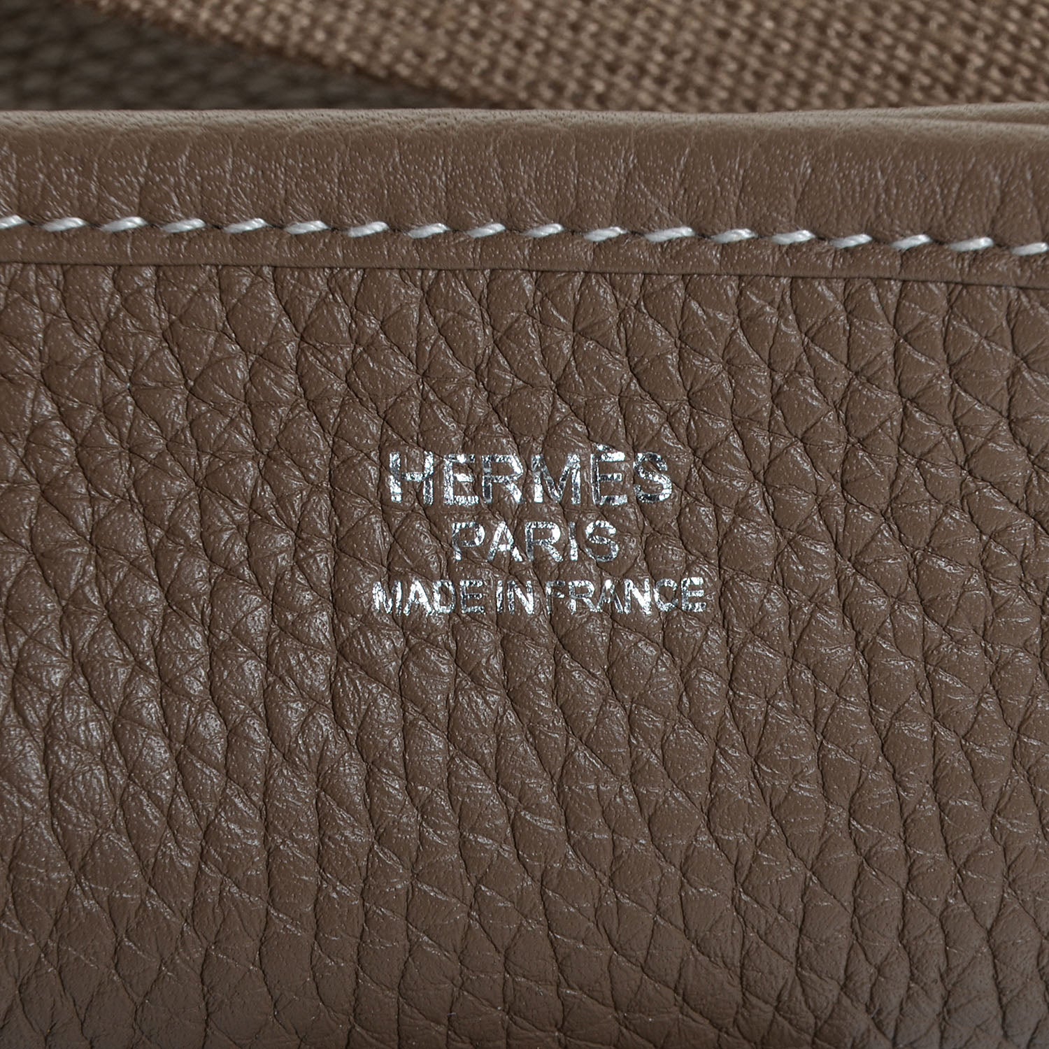 Hermes Taurillon Clemence Evelyne III GM Etoupe 7 of 13