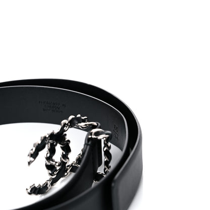 Chanel Calfskin CC Chain Belt 85 34 Black 7 of 9