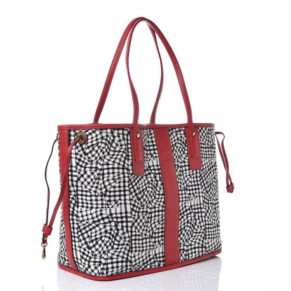 MCM Visetos Medium Liz Reversible Shopper Tote Ruby Red 6 of 11