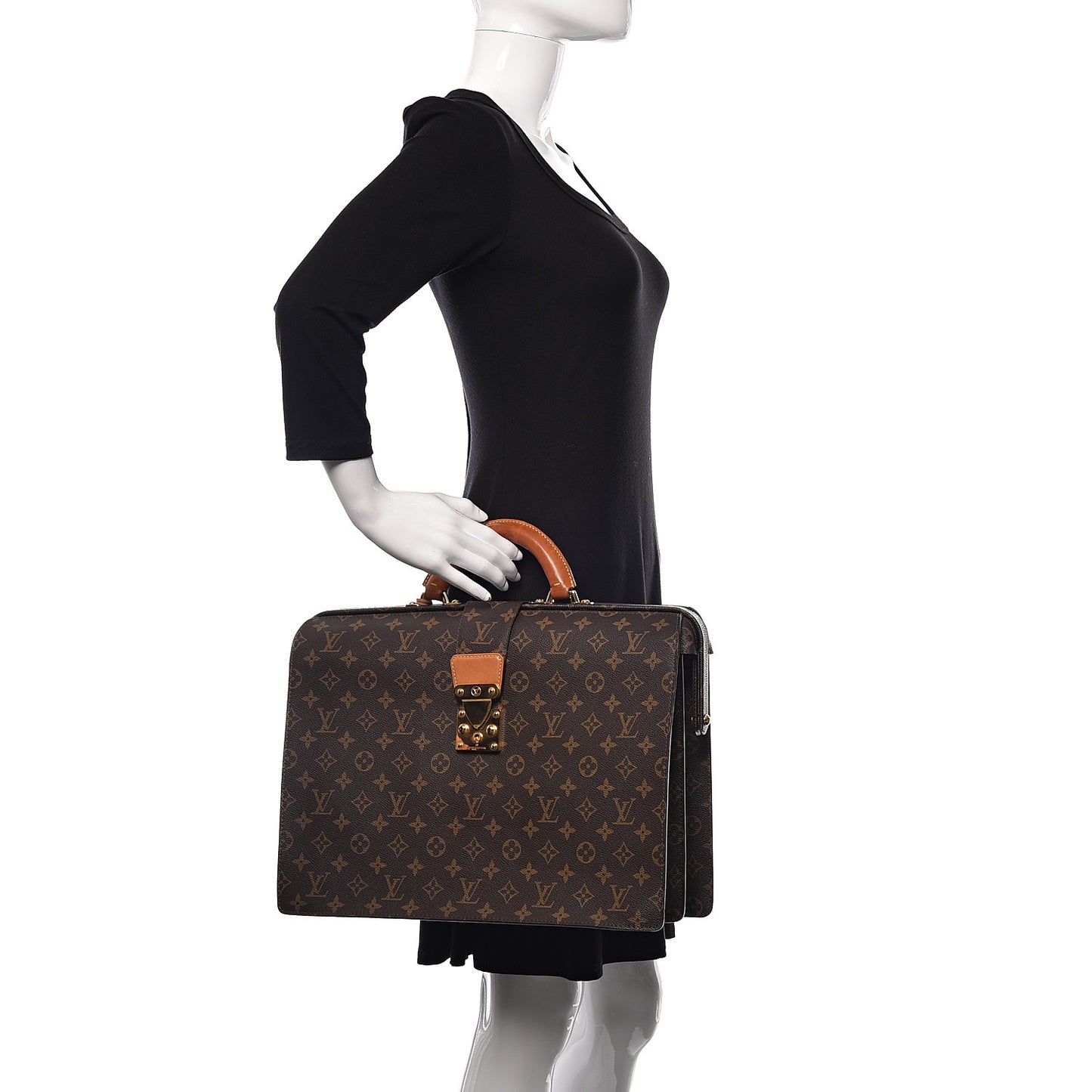 Monogram Serviette Fermoir NM Briefcase