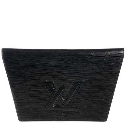 Louis Vuitton Epi Pochette Trapeze Clutch Black 1 of 8