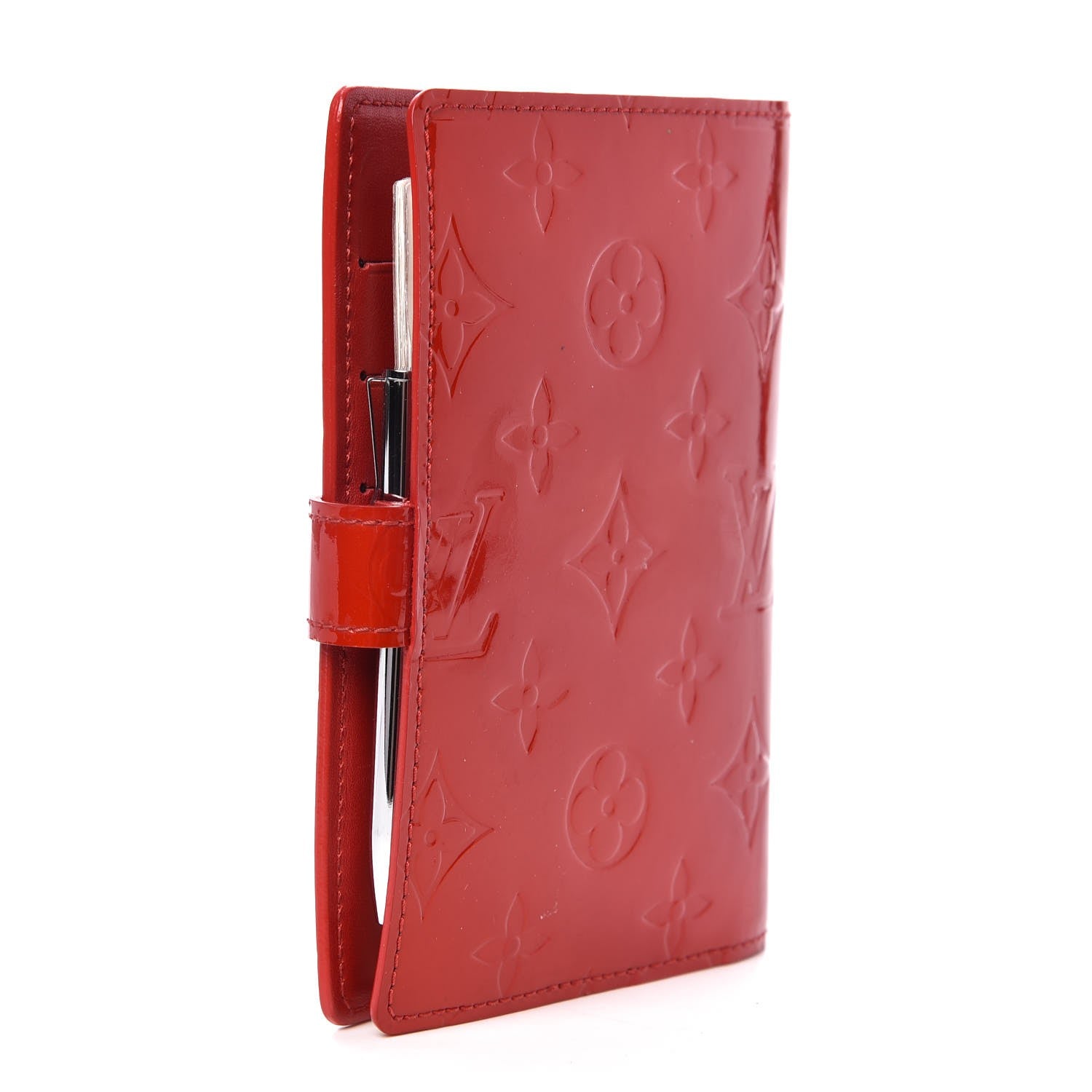 Louis Vuitton Vernis Small Ring Agenda Cover Red 3 of 6