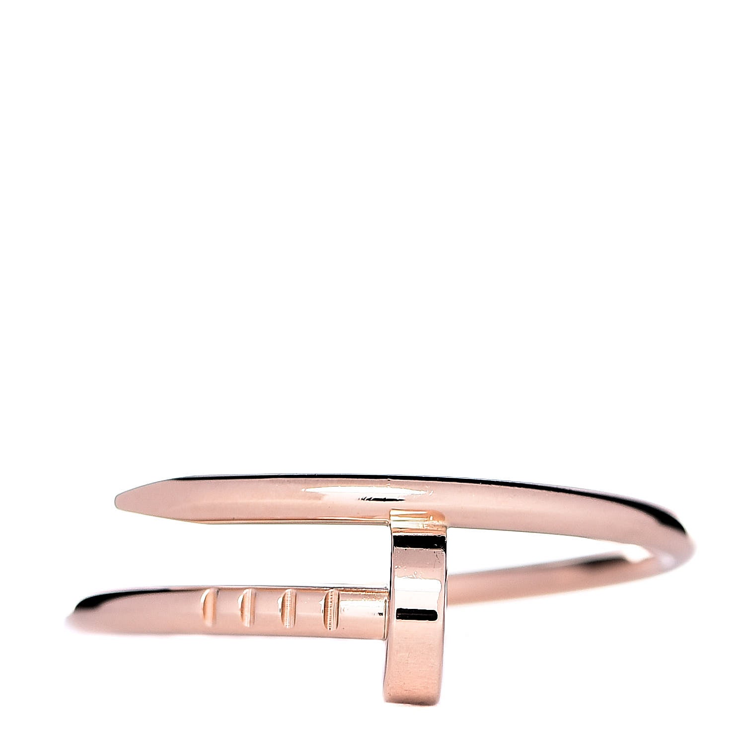 Cartier 18K Pink Gold Small Juste Un Clou Ring 56 7.5 1 of 7
