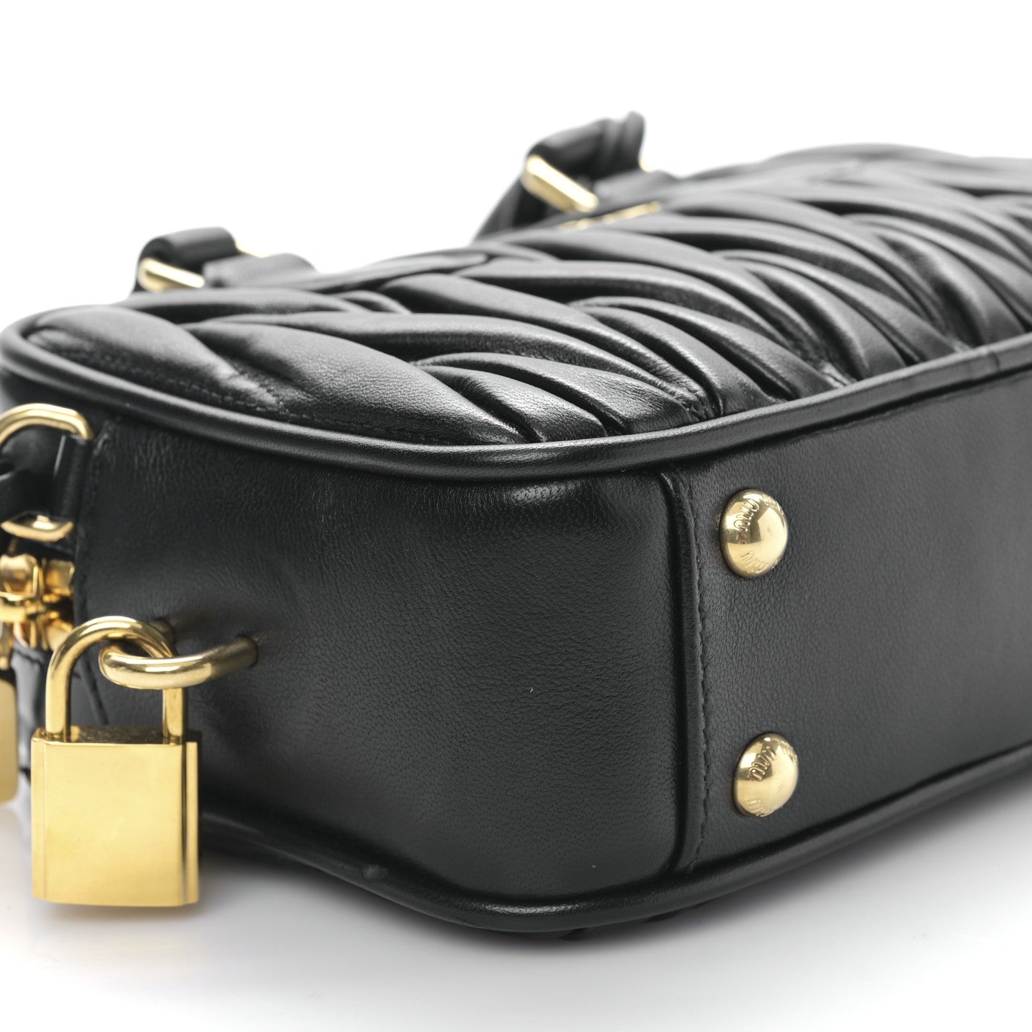 Miu Miu Nappa Matelasse Small Arcadie Black 7 of 9