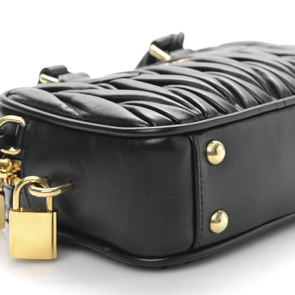 Miu Miu Nappa Matelasse Small Arcadie Black 7 of 9