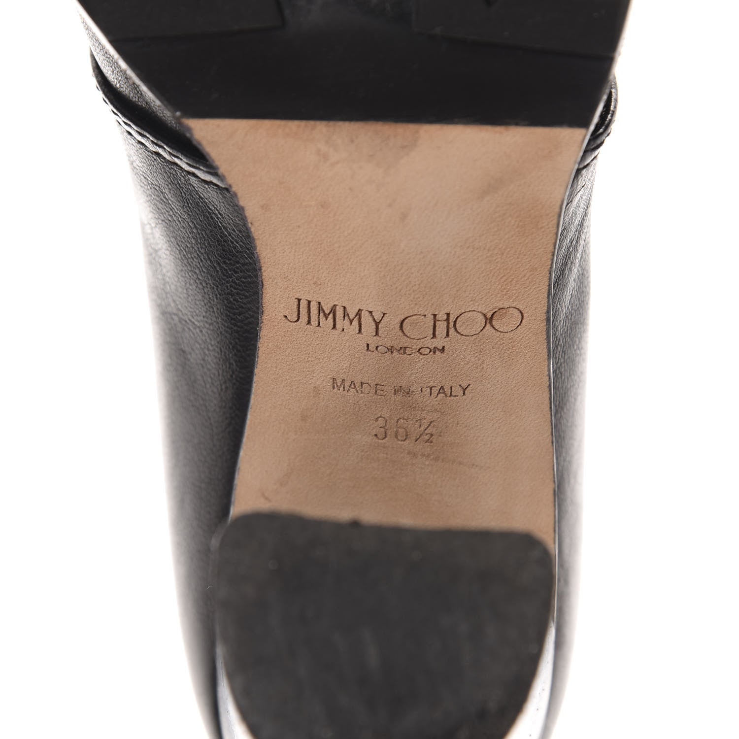 Jimmy Choo Lambskin Lace Up Combat Boots 36.5 Black 8 of 8