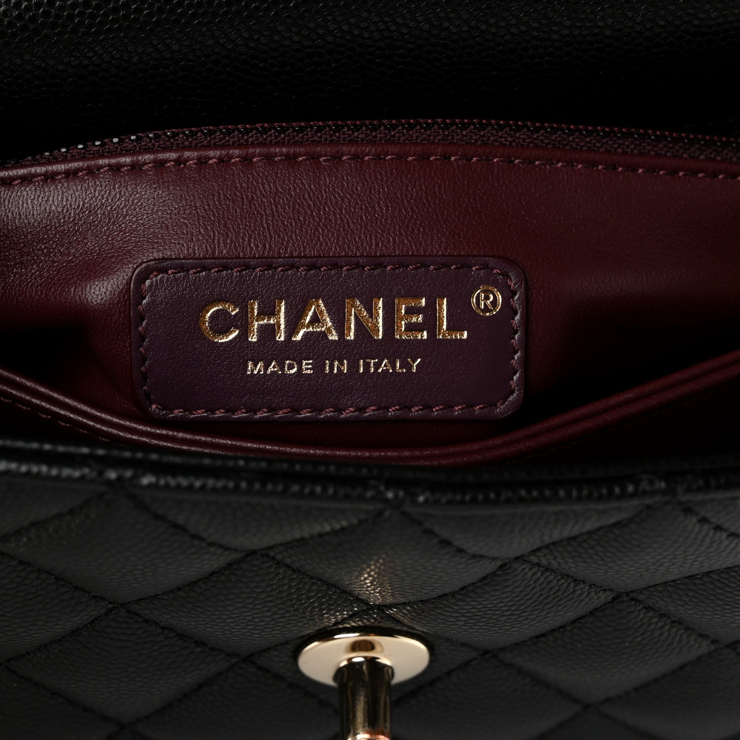 Chanel Caviar Quilted Mini Coco Handle Flap Black 6 of 10