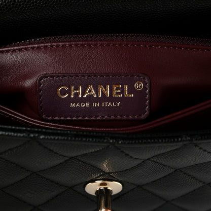 Chanel Caviar Quilted Mini Coco Handle Flap Black 6 of 10