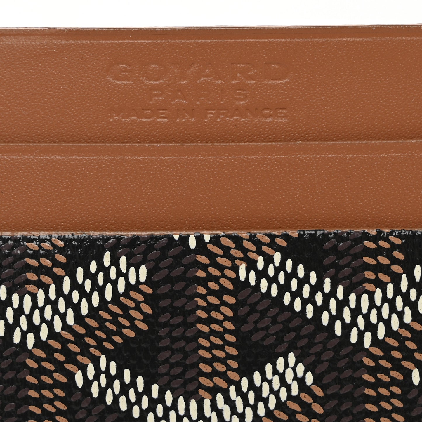 Goyardine Saint Sulpice Card Holder Black Gold