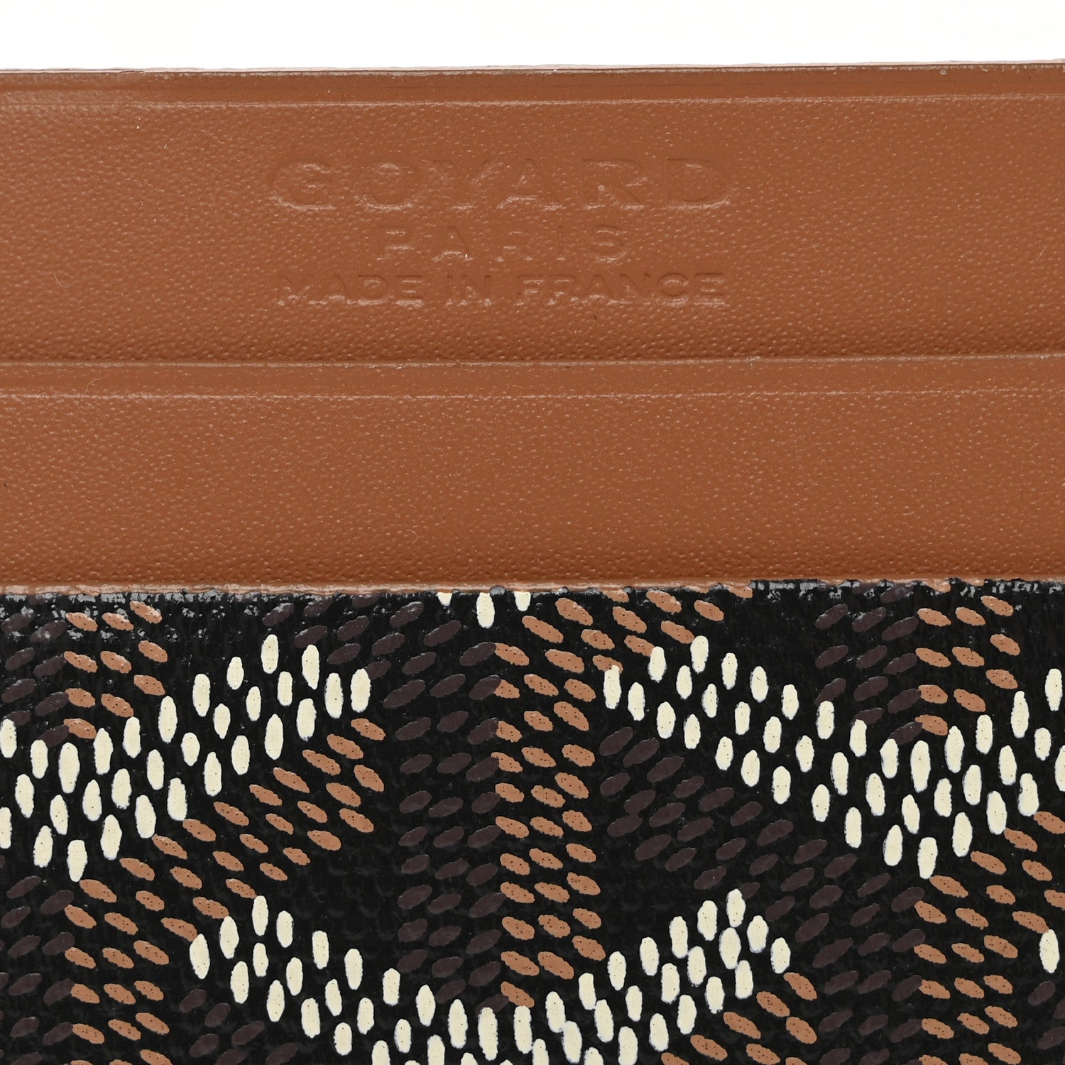 Goyard Goyardine Saint Sulpice Card Holder Black Gold 6 of 9