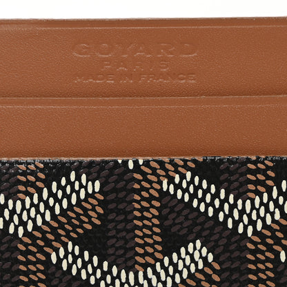 Goyard Goyardine Saint Sulpice Card Holder Black Gold 6 of 9