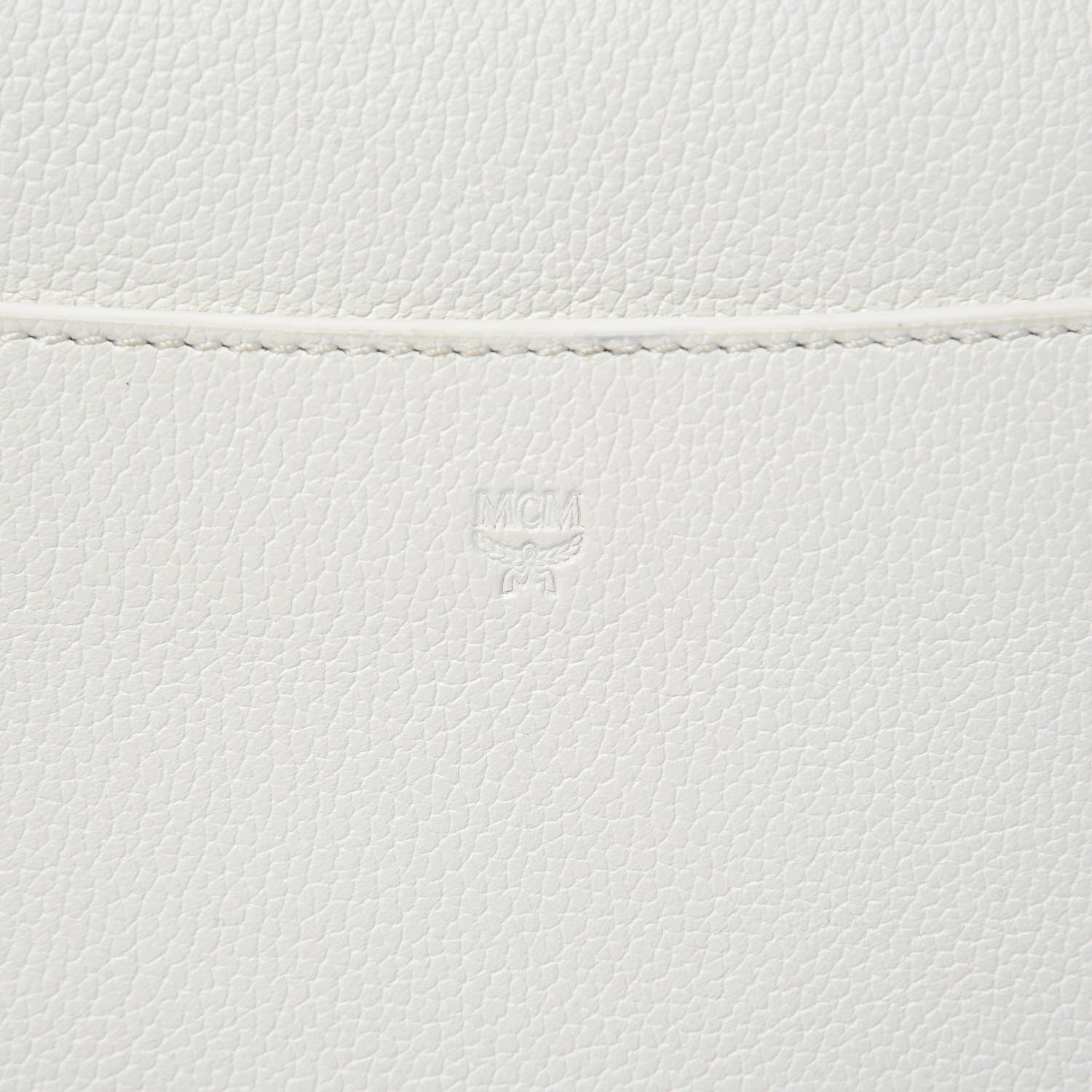 MCM Grained Calfskin Small Patricia Crossbody White 12 of 12