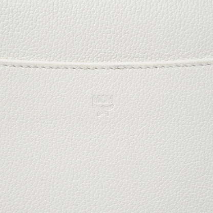 MCM Grained Calfskin Small Patricia Crossbody White 12 of 12